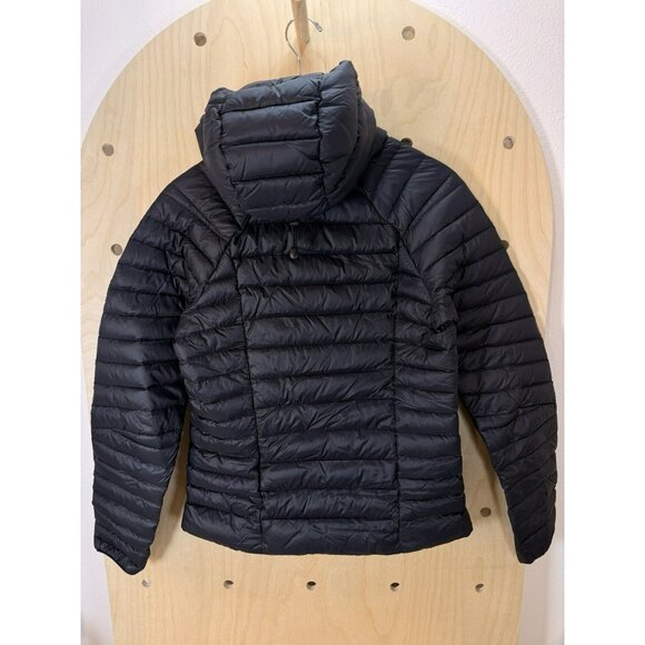 Women's Patagonia Down Sweater Hoody Size S Black Puffer Jacket Packable Hoodie - Picture 15 of 16